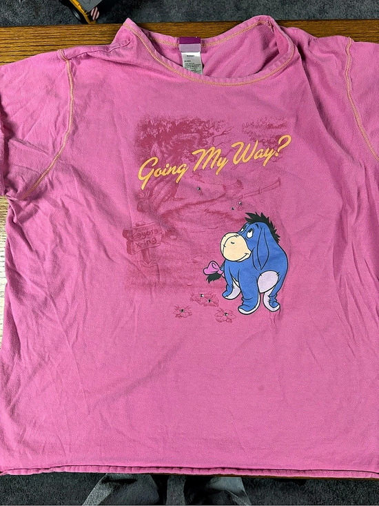 Disney Tops - Vintage Y2K Disney The Wonderful World of Disney Eeyore Going My Way T-Shirt Pin